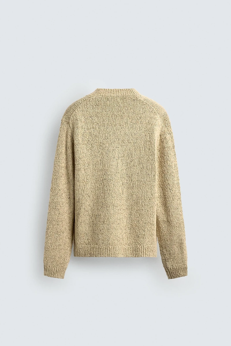 TWISTED YARN TEXTURED CARDIGAN