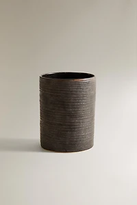 VERRE BROSSE À DENTS CÉRAMIQUE NOIRE