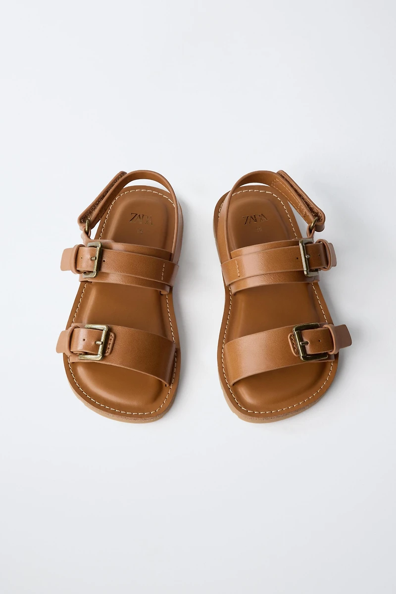 BUCKLED SANDALS