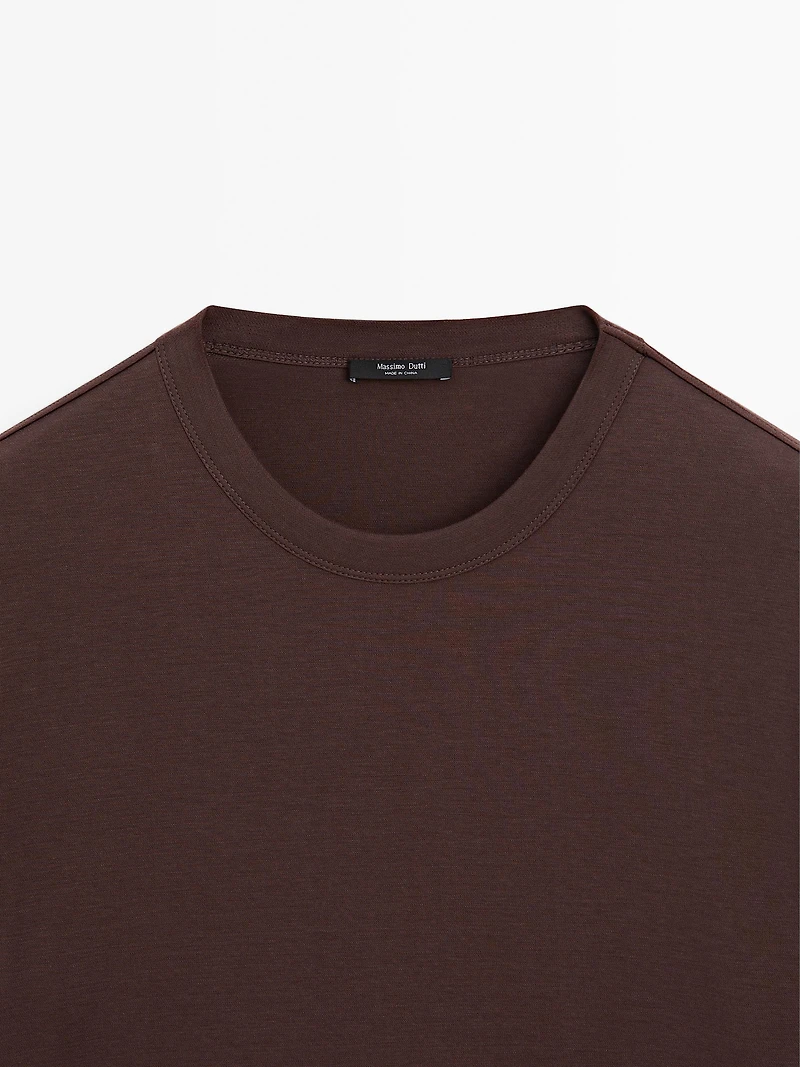 T-shirt à manches courtes en coton mélang