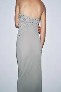 GEORGETTE DRESS WITH JEWEL STRAPS