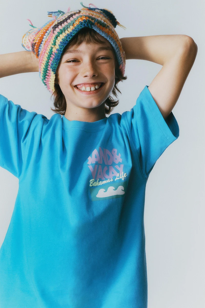 TEXT PRINT T-SHIRT