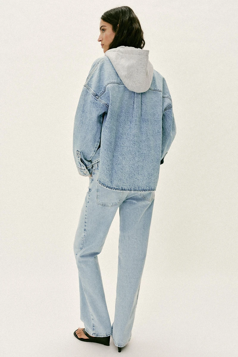 Z1975 OVERSIZED DENIM HOODIE JACKET