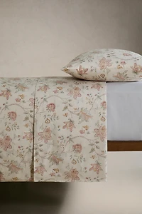(300 FILS) DRAP DE DESSUS SATIN FLORAL