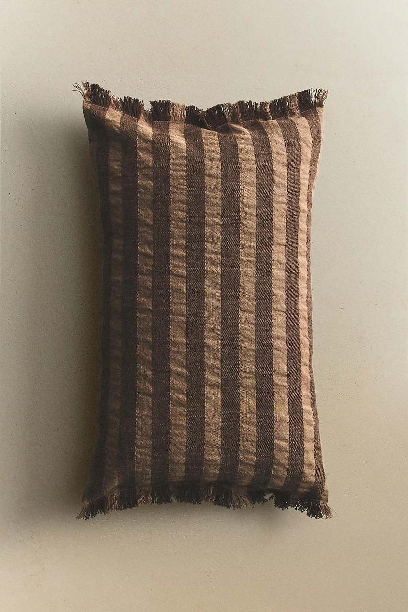 HOUSSE DE COUSSIN RAYURES