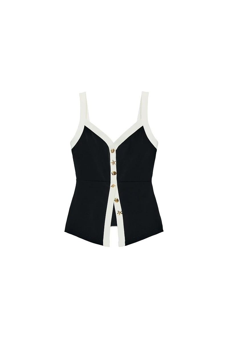 CONTRAST BUTTON TOP