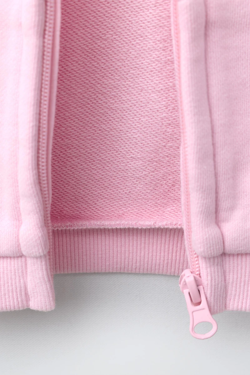 PLAIN ZIP SWEATSHIRT