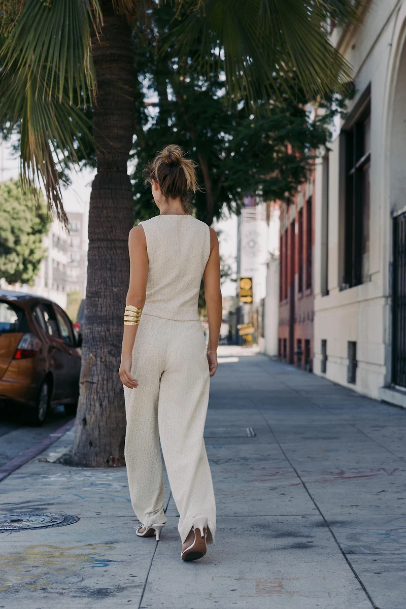 TEXTURED PANTS