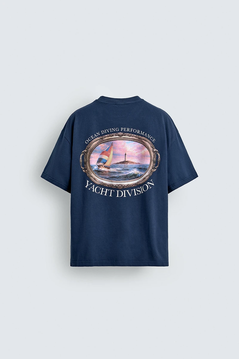T-SHIRT IMPRIMÉ NAUTIQUE BIMATIÈRE