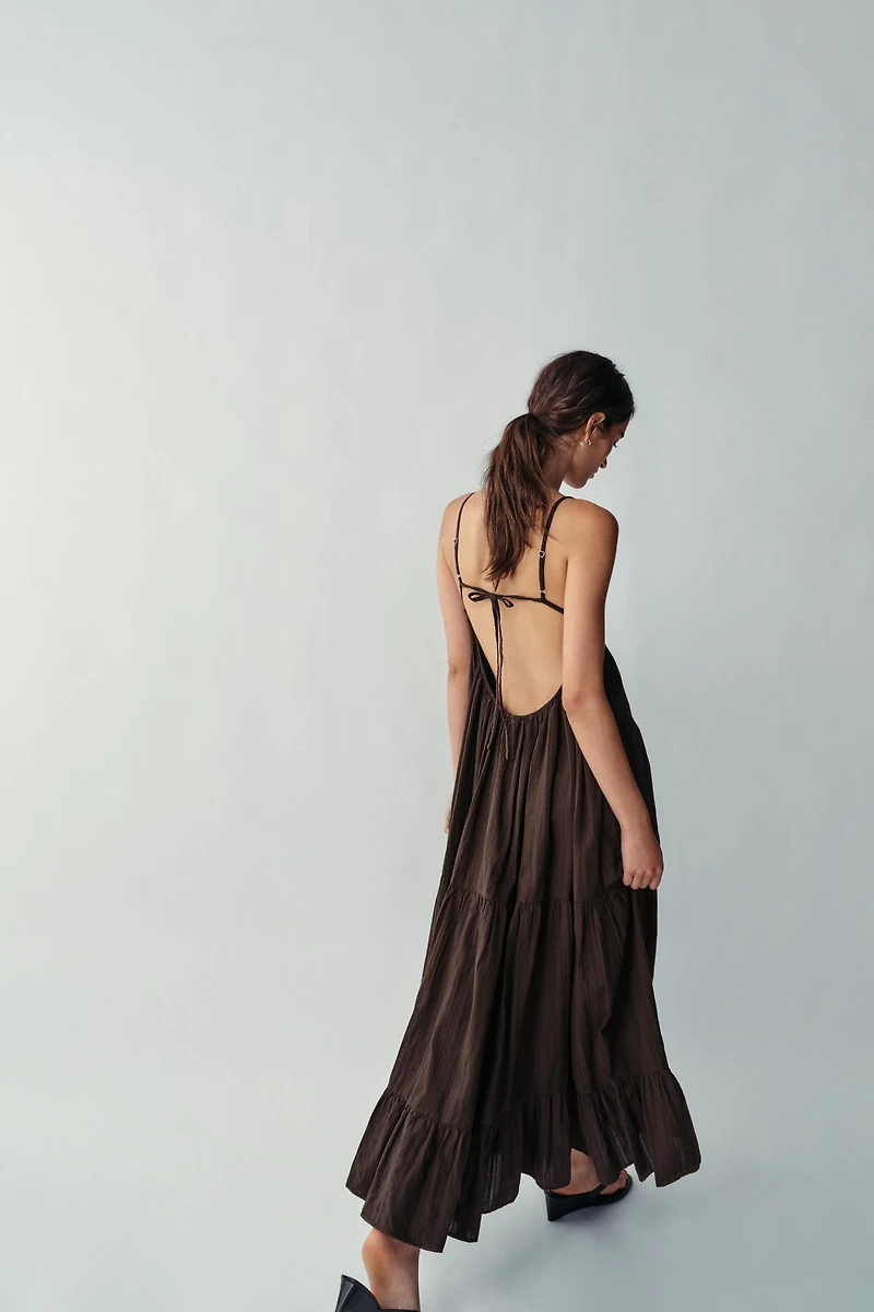 PANELLED LONG DRESS