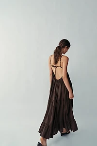 PANELLED LONG DRESS