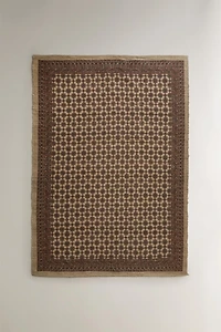 PRINTED JUTE AREA RUG