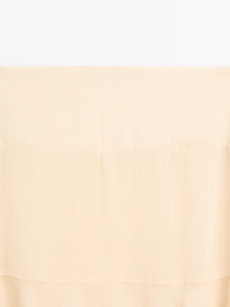 Long ruffled skirt with sash