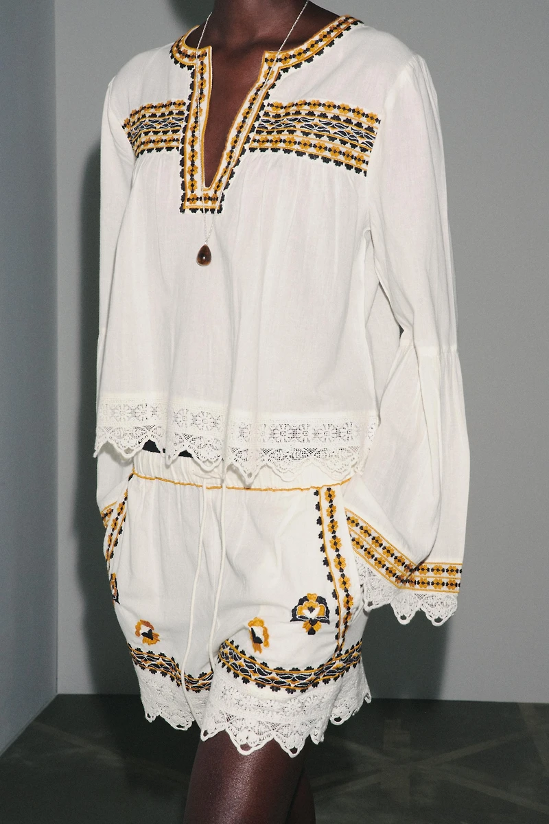 EMBROIDERED SHIRT ZW COLLECTION
