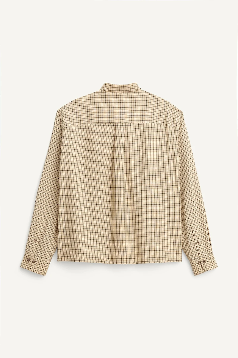 LIMITED EDITION PLAID CROPPED FIT SHIRT