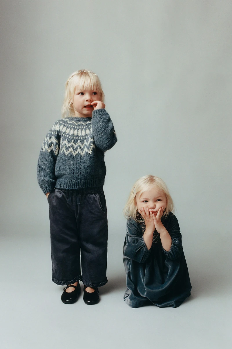 PANTALON JUPE-CULOTTE EN VELOURS