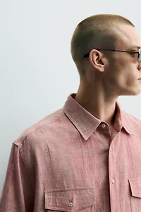 CHEMISE RELAXED FIT EFFET DÉLAVÉ