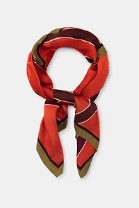 100% VISCOSE STRIPED PRINT SCARF