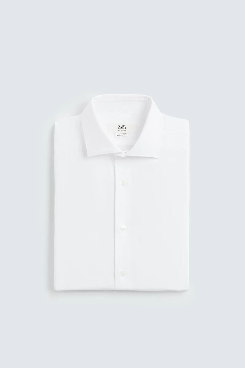 SLIM FIT TEXTURED SHIRT