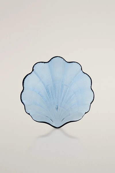 WAVY SHELL GLASS BOWL