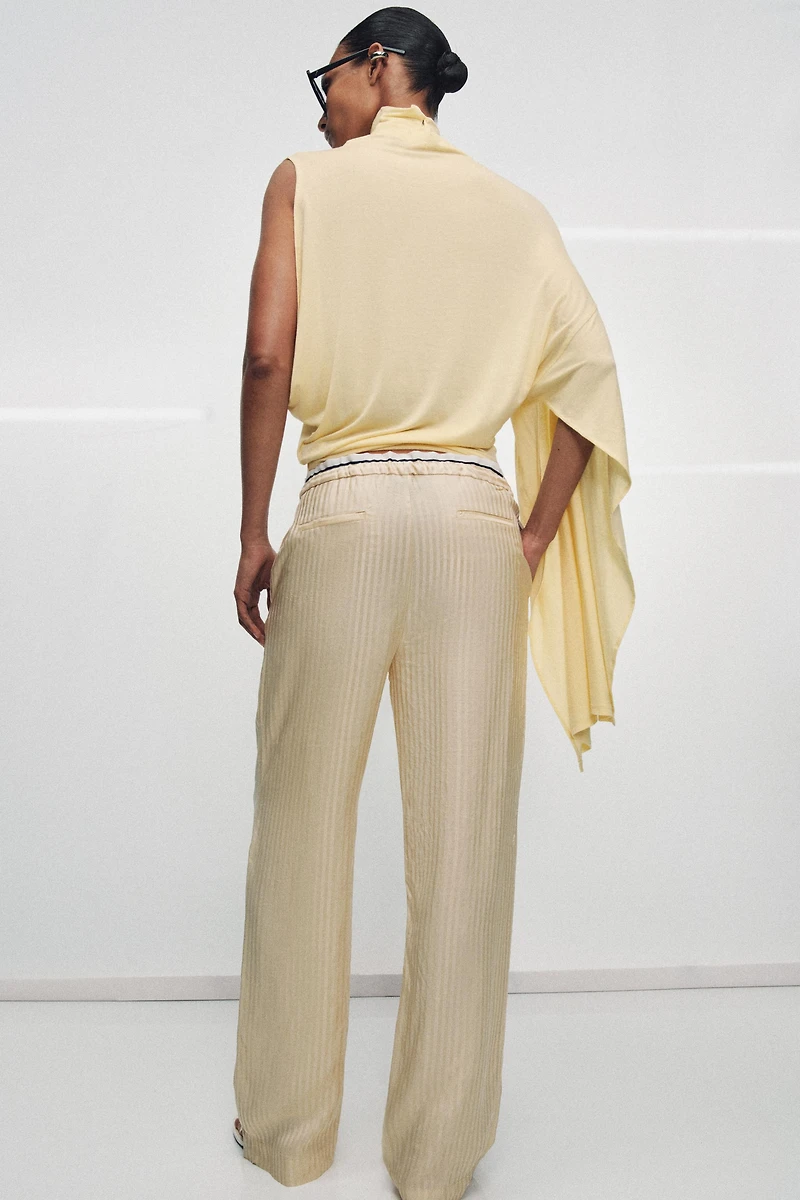 PANTALON STYLE PYJAMA EN JACQUARD ZW COLLECTION
