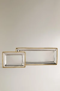 DECORATIVE CHRISTMAS TRAY WITH BORDER