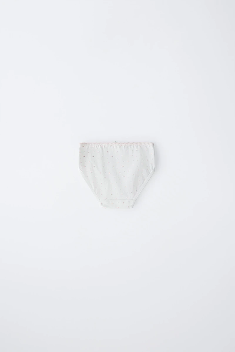 2-6 YEARS/ SIX-PACK OF RIBBED PATCHWORK AND FLORAL UNDERWEAR