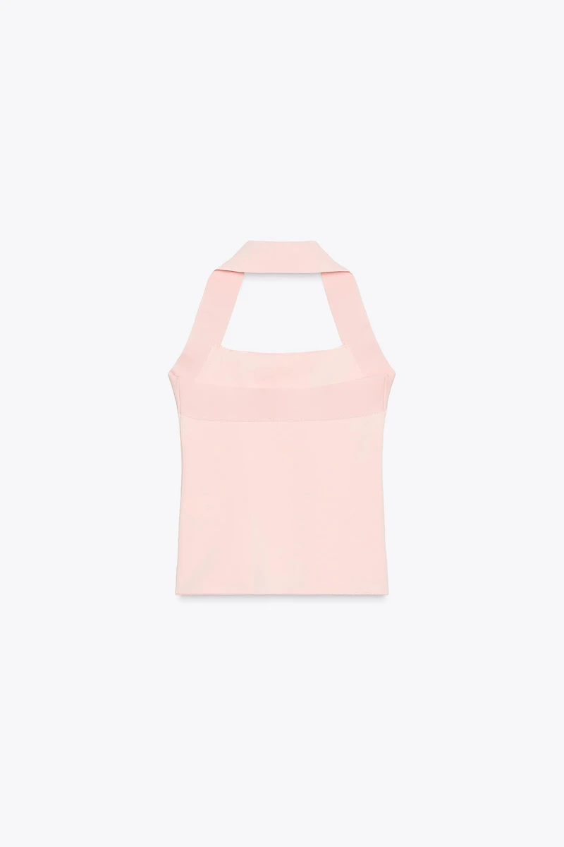 STRETCH HALTER TOP