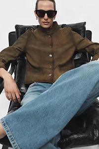BLOUSON EN CUIR 100% ZW COLLECTION ÉDITION LIMITÉE
