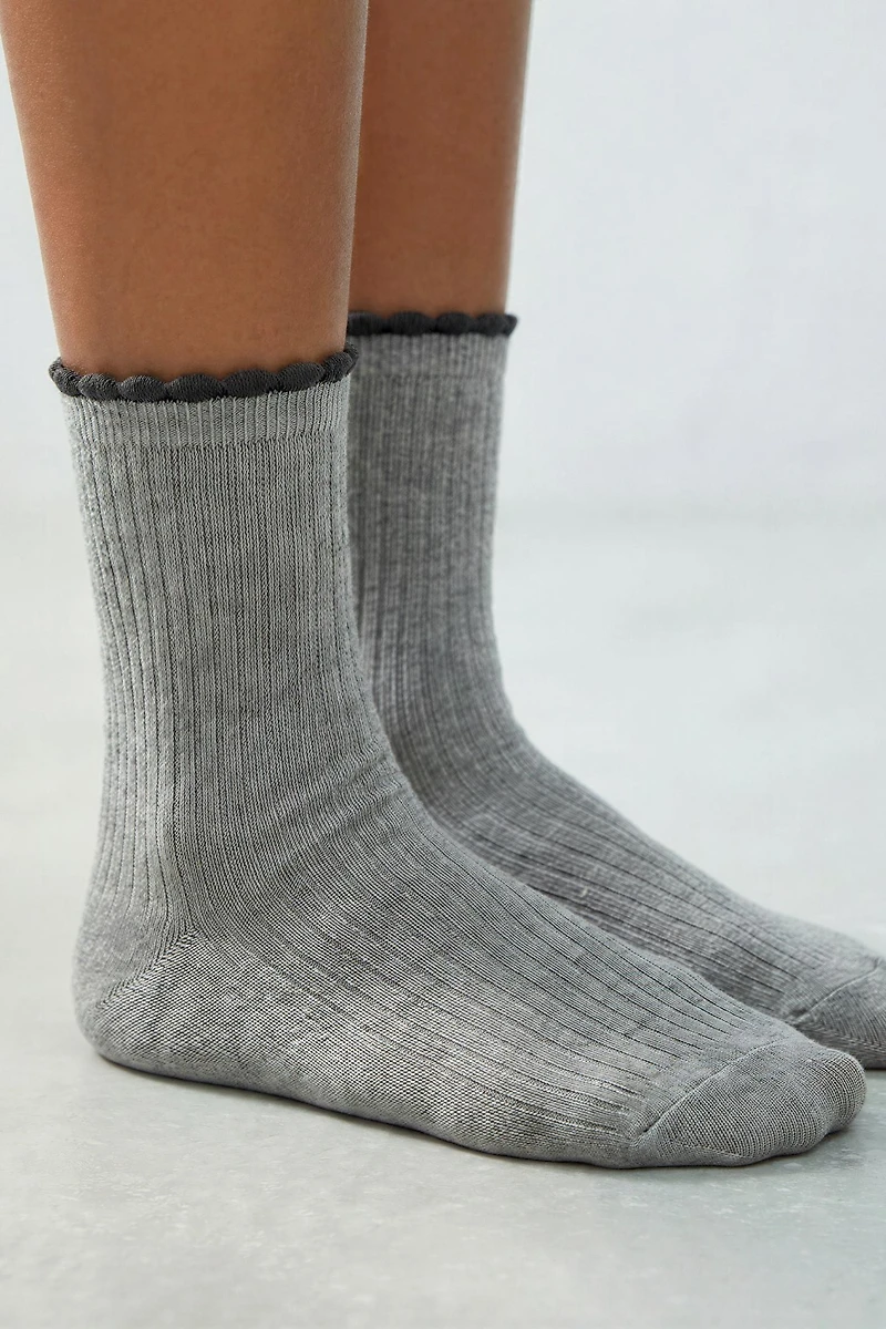 TWO-PACK OF LONG DOUBLE-EFFECT SOCKS