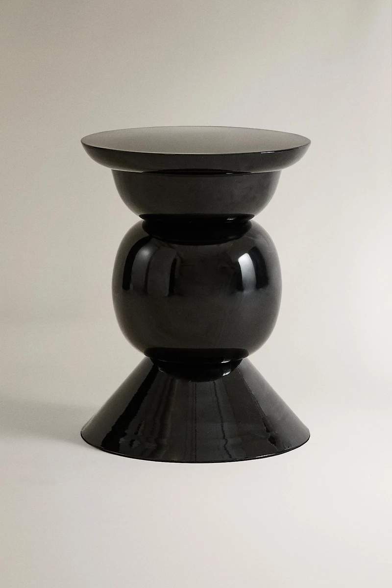 SMALL METAL SIDE TABLE