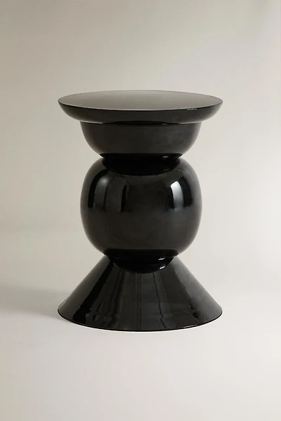 SMALL METAL SIDE TABLE