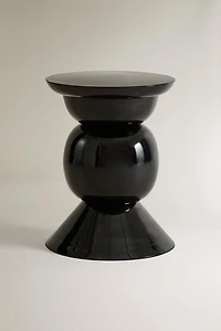SMALL METAL SIDE TABLE