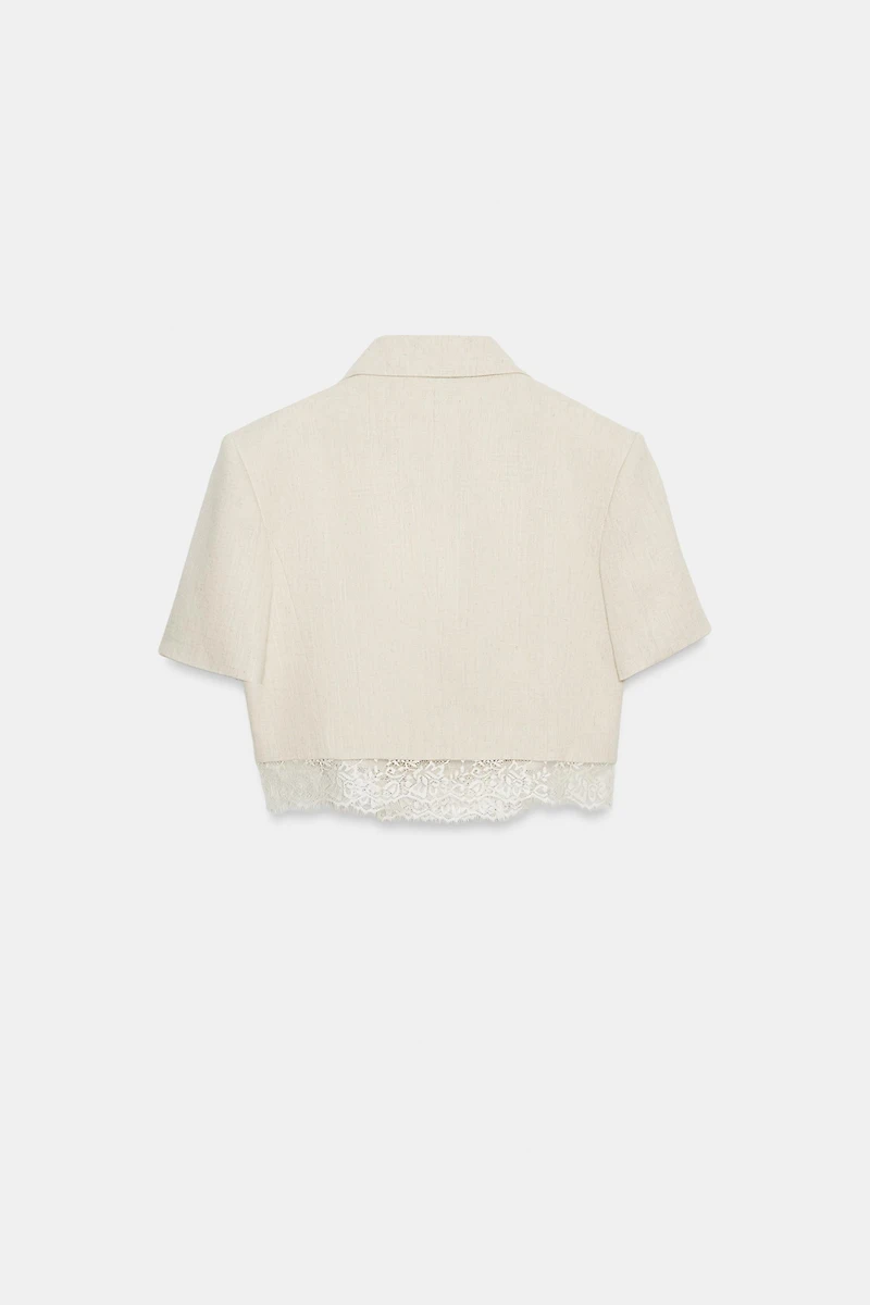 SHORT LACE BLAZER