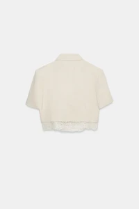 SHORT LACE BLAZER