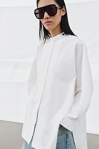 ZW COLLECTION OVERSIZED POPLIN SHIRT