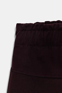 CONTRASTING FABRIC PANTS