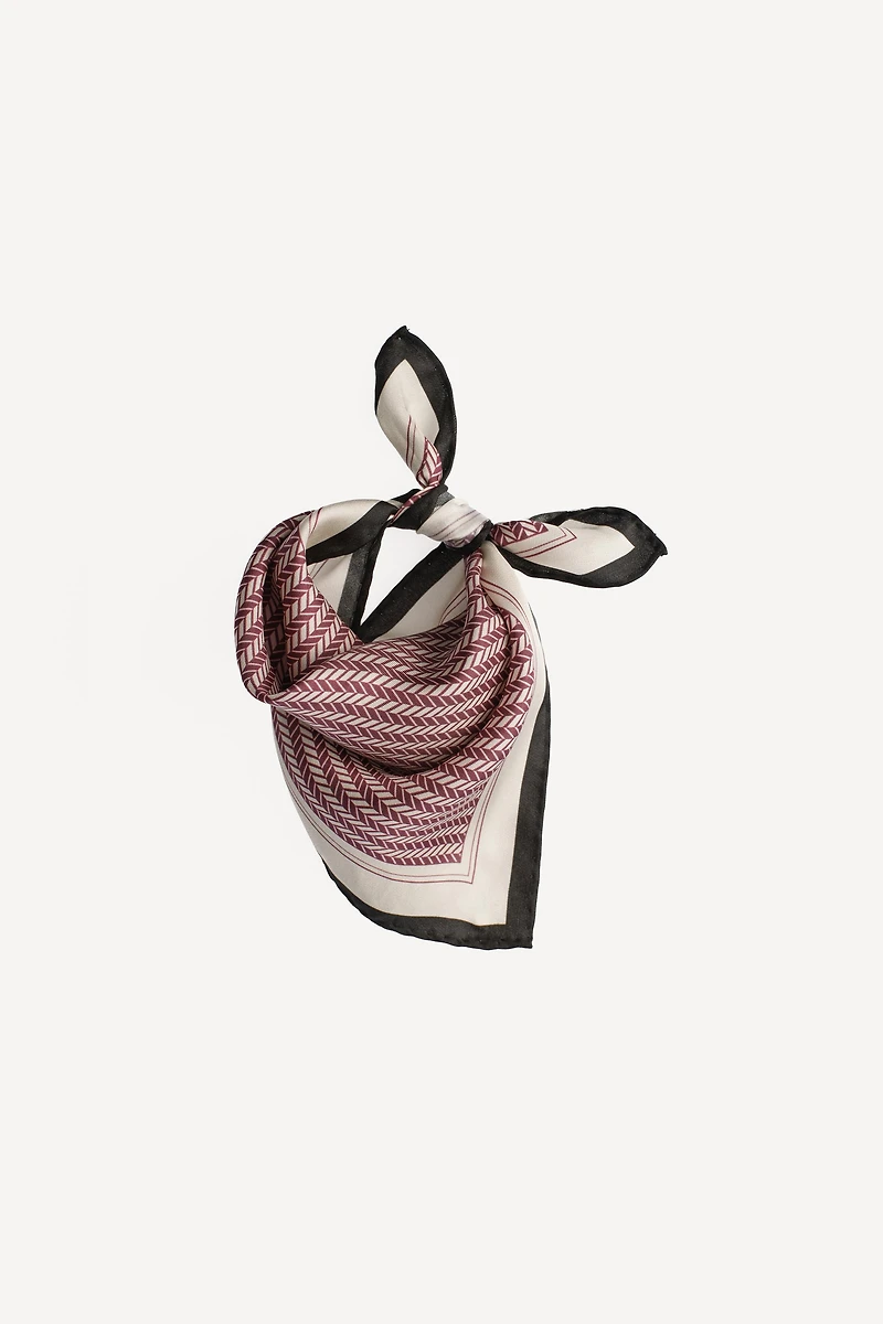 100% SILK SCARF WILLY CHAVARRIA X ZARA