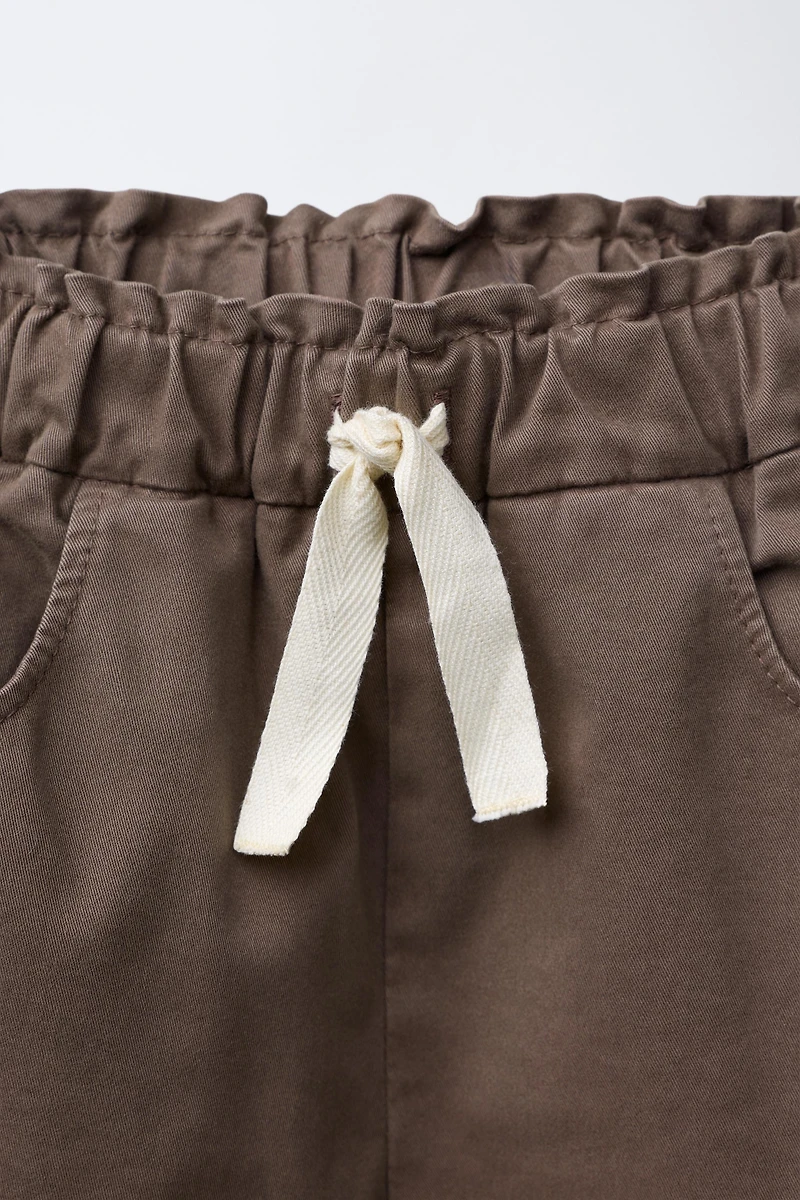 RUFFLED BAGGY PANTS