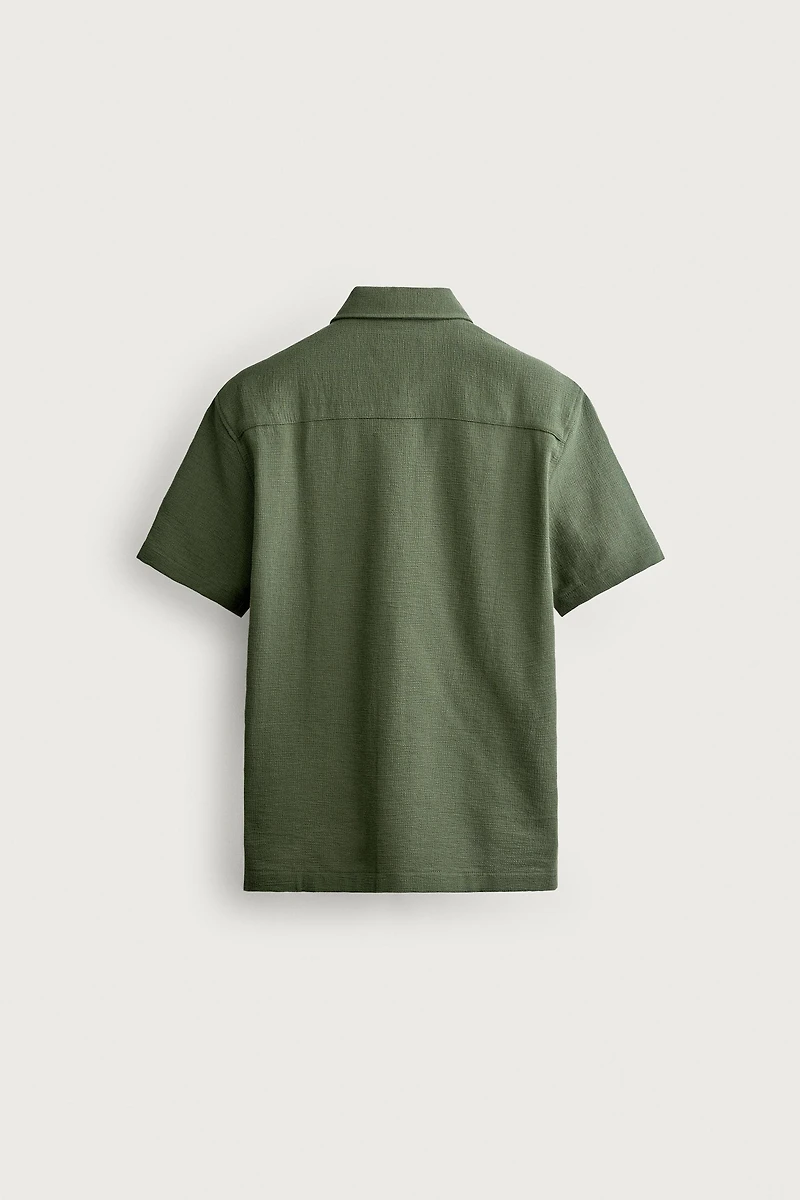 REGULAR FIT TEXTURED SHIRT