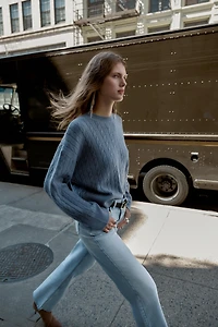 CABLE KNIT SWEATER