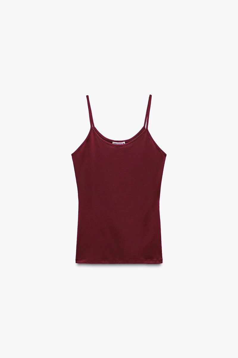 POLYAMIDE SPAGHETTI STRAP CAMISOLE