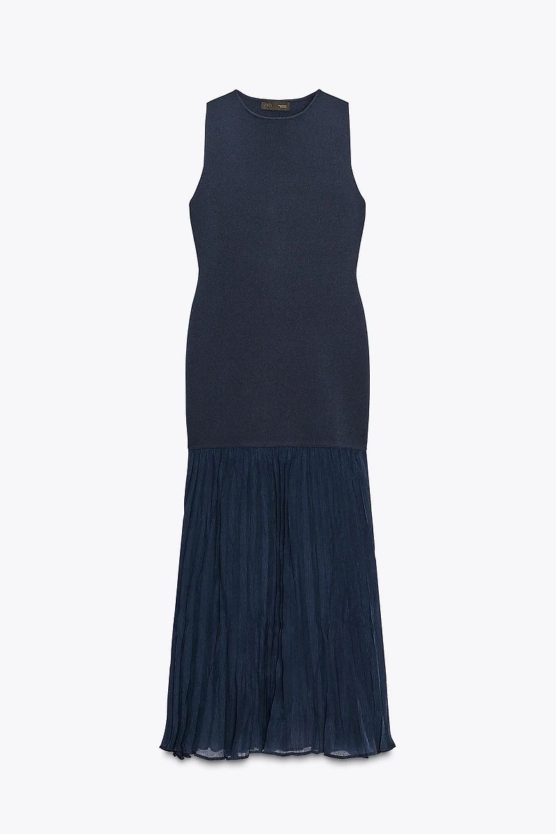 COMBINATION KNIT DRESS