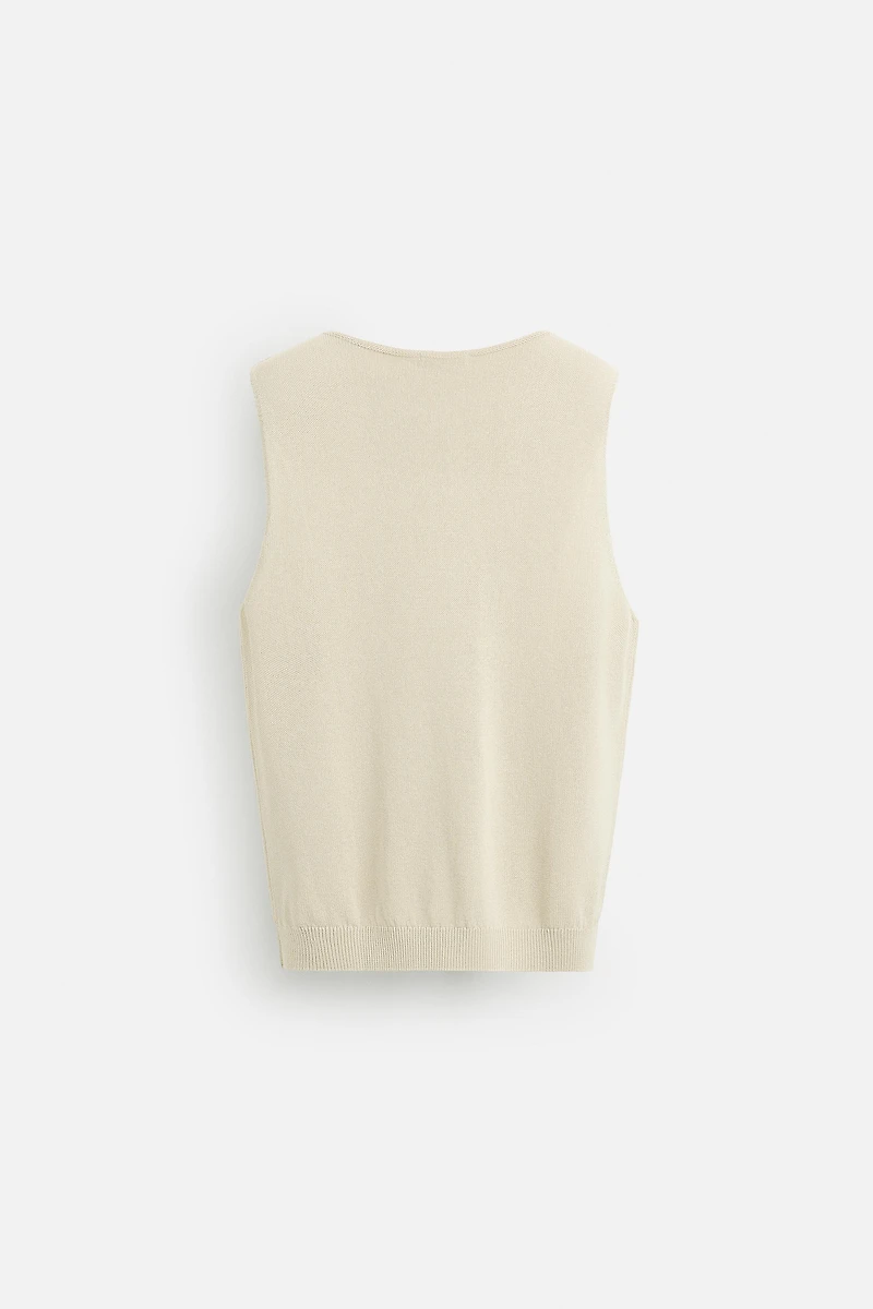 RELAXED FIT KNIT TANK TOP