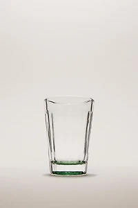 RAISED DESIGN GLASS TUMBLER