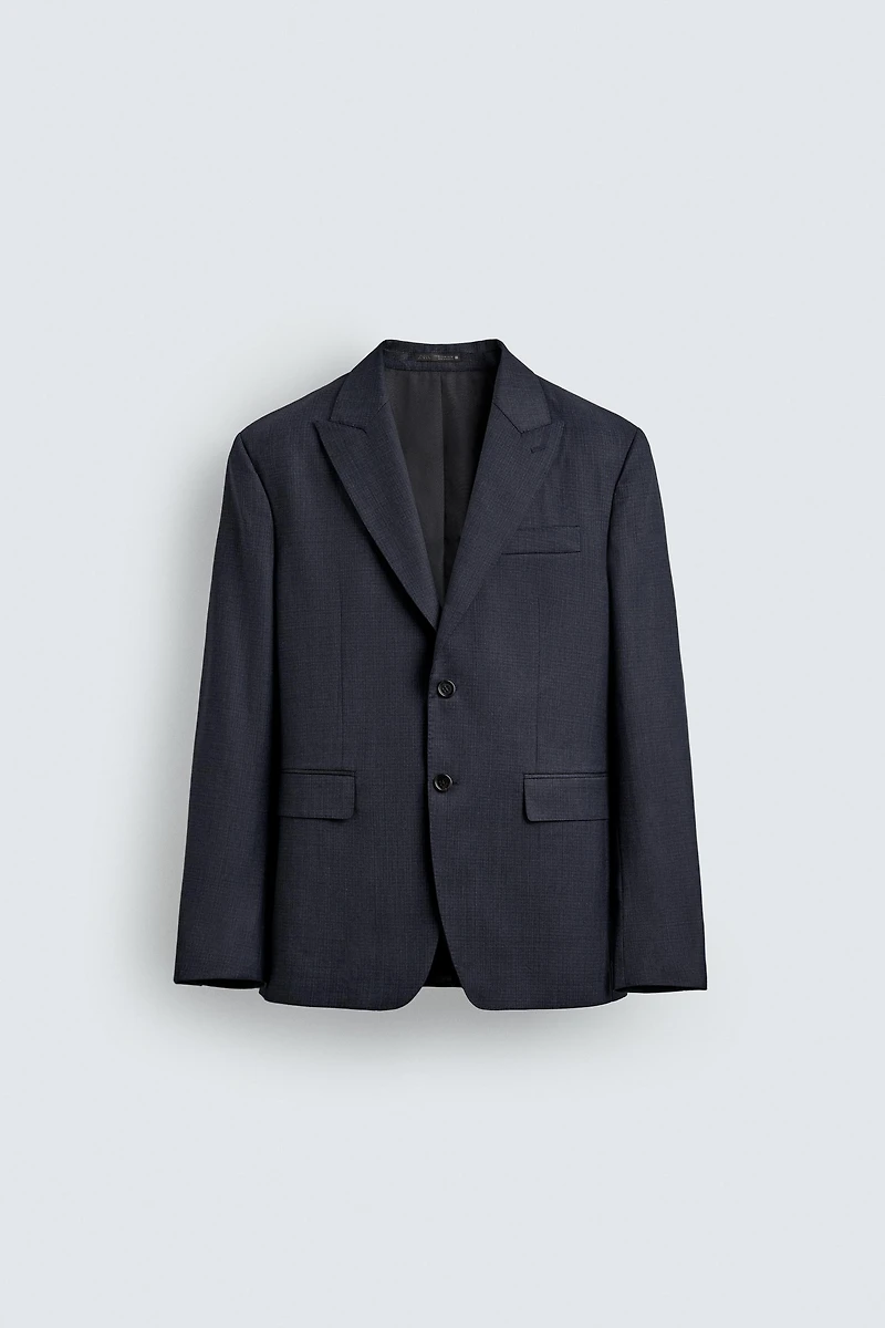 VESTE DE COSTUME STRUCTURÉE 100% LAINE