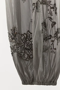 EMBROIDERED BLOOMER PANTS