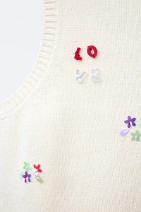 BEADED KNIT TOP