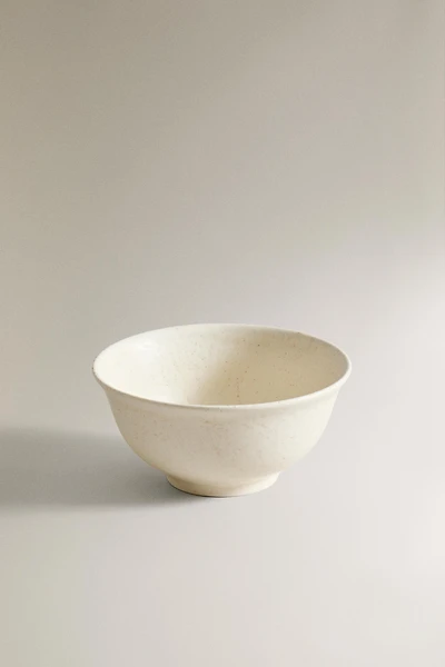 LEAF STONEWARE BOWL