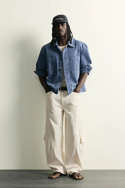 BALLOON FIT CARGO JEANS